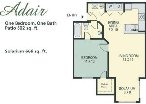 Orlando Rental Floor Plans For River Park Apartments 1 2 3